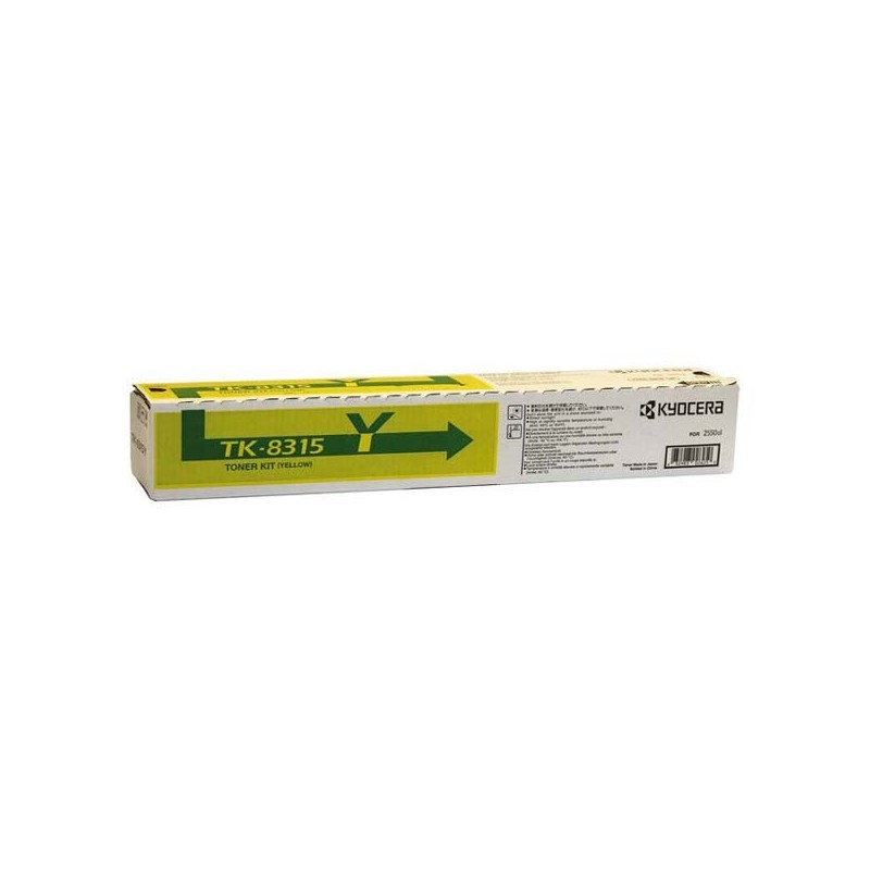 Kyocera oryginalny toner TK8315Y, yellow, 6000s, 1T02MVANL0, Kyocera TASKalfa 2550CI, O - 1