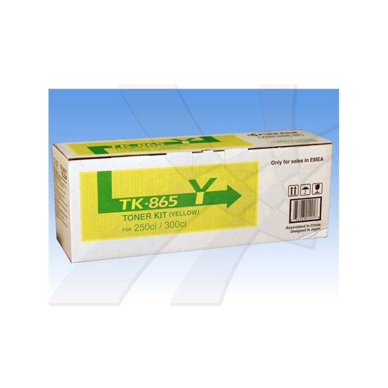 Kyocera oryginalny toner TK865Y, yellow, 12000s, 1T02JZAEU0, Kyocera 250Ci, 300Ci, O - 1
