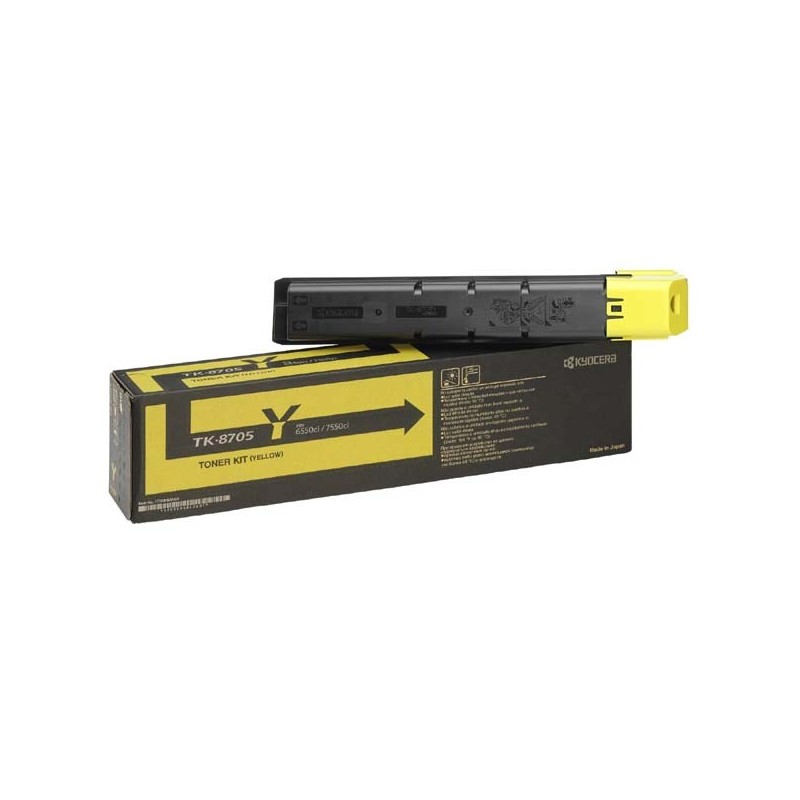 Kyocera oryginalny toner TK8705Y, yellow, 30000s, 1T02K9ANL0, Kyocera TASLalfa 6550I, 7550I, O - 1