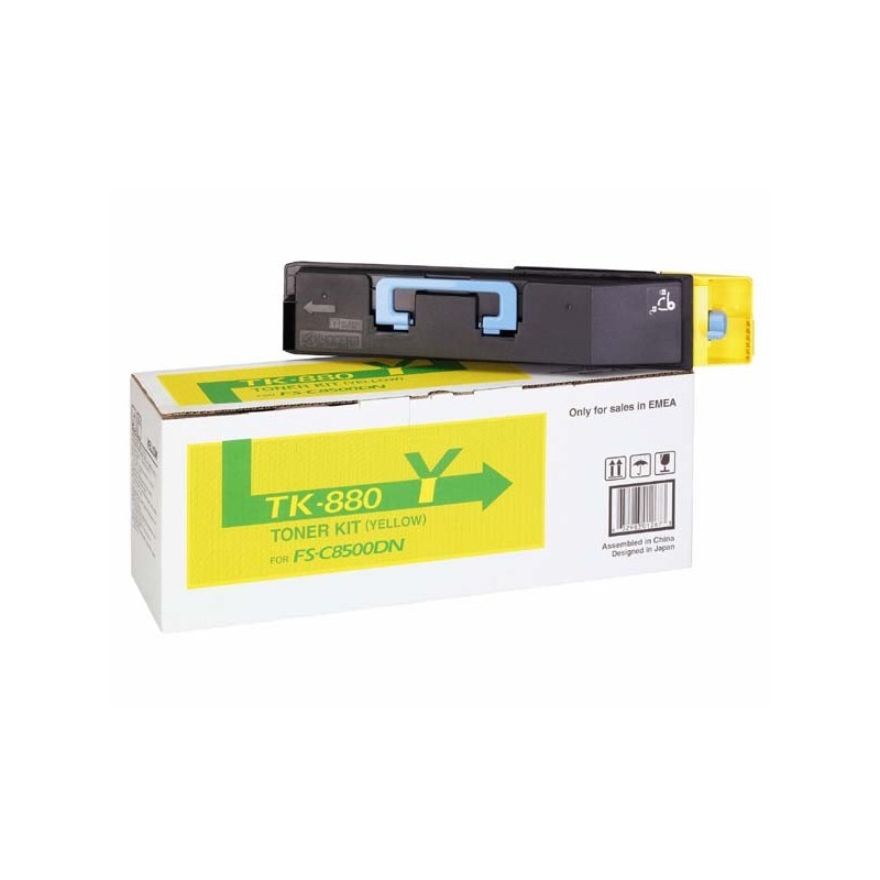 Kyocera oryginalny toner TK880Y, yellow, 18000s, 1T02KAANL0, Kyocera FS C8500DN, O - 1
