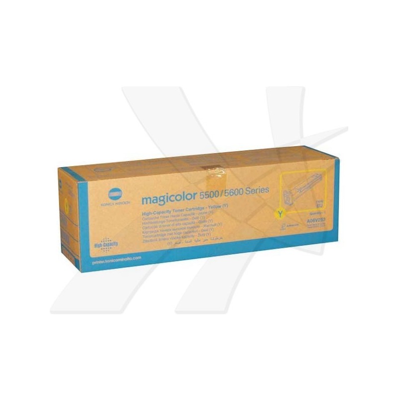 Konica Minolta oryginalny toner A06V253, yellow, 12000s, Konica Minolta Magicolor 5550, 5570, O - 1