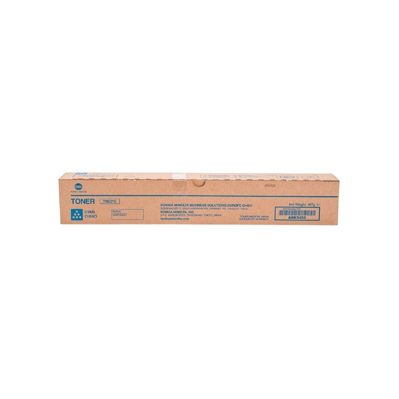 Konica Minolta oryginalny toner TN221C, cyan, 21000s, A8K3450, Konica Minolta Bizhub C227, C287, O - 1