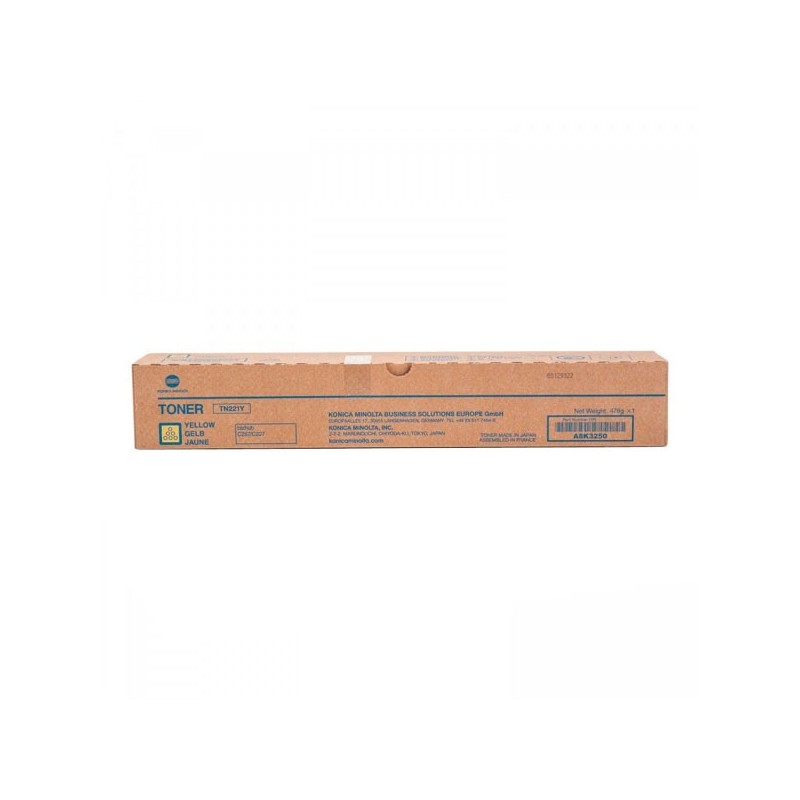 Konica Minolta oryginalny toner TN221Y, yellow, 21000s, A8K3250, Konica Minolta Bizhub C227, C287, O - 1