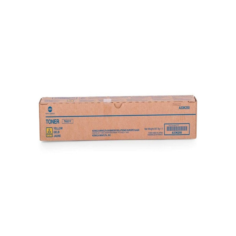 Konica Minolta oryginalny toner TN321Y, yellow, 25000s, A33K250, Konica Minolta Bizhub C224, C284, C364, O - 1