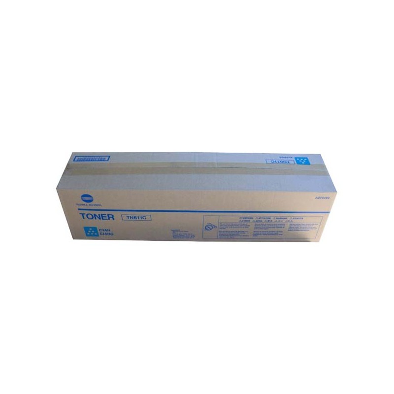 Konica Minolta oryginalny toner A070450, cyan, 27000s, TN611C, Konica Minolta Bizhub C550, O - 1