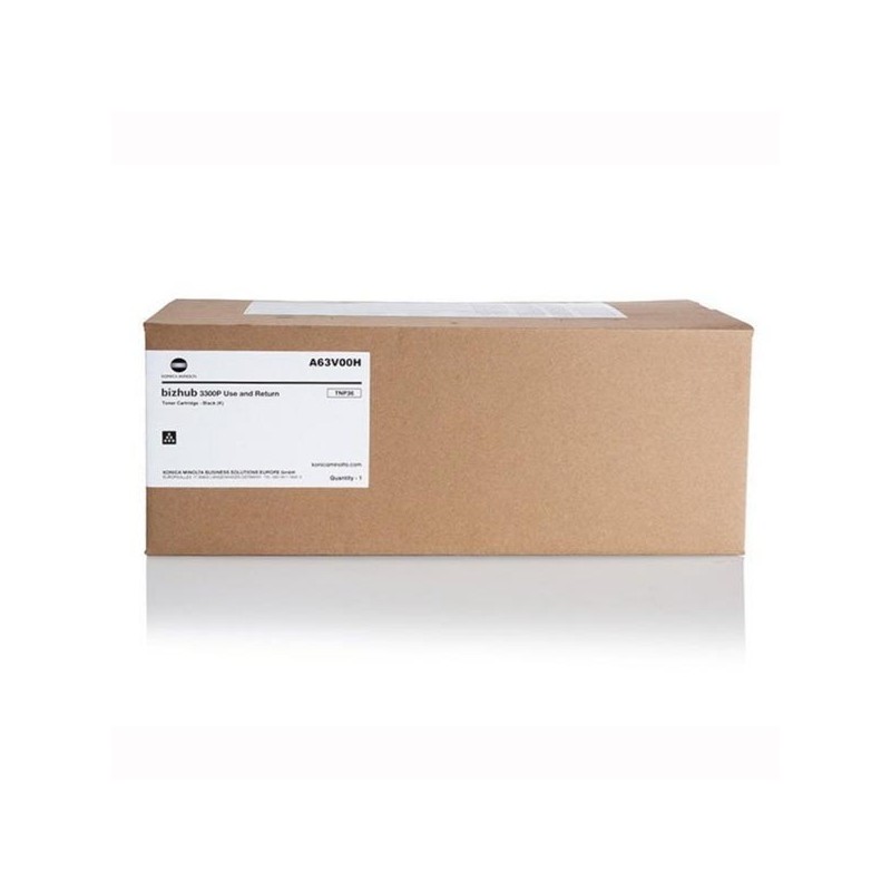 Konica Minolta oryginalny toner A63V00H, black, 10000s, TNP-36, return, Konica Minolta Bizhub 3300P, 3301P, O - 1