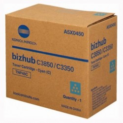 Konica Minolta oryginalny toner A5X0450, cyan, 10000s, TNP48C, Konica Minolta Bizhub C3350, C3850, O - 1