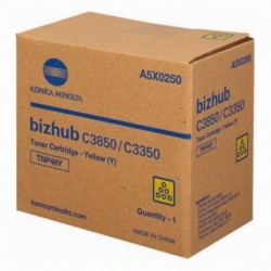 Konica Minolta oryginalny toner A5X0250, yellow, 10000s, TNP48Y, Konica Minolta Bizhub C3350, C3850, O - 1