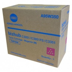 Konica Minolta oryginalny toner A95W350, magenta, 12000s, TNP-49M, Konica Minolta Bizhub C3351, Bizhub C3851, Bizhub C3851FS, O 