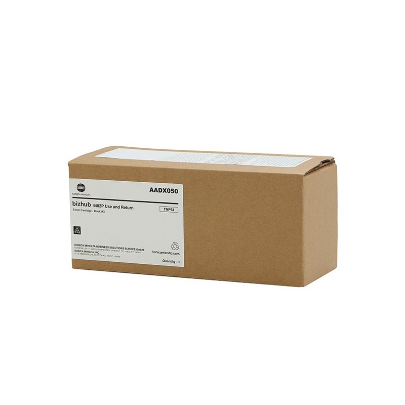 Konica Minolta oryginalny toner AADX050, black, 25000s, TNP-54, return, Konica Minolta Bizhub 4402P, O - 1
