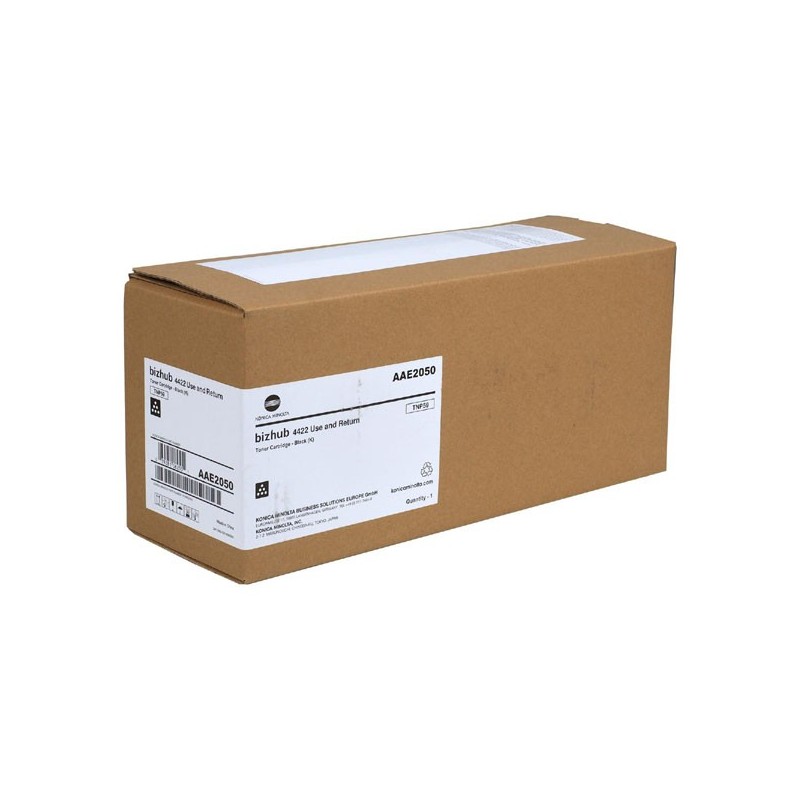 Konica Minolta oryginalny toner AAE2050, black, 25000s, TNP-59, return, Konica Minolta Bizhub 4422, O - 1