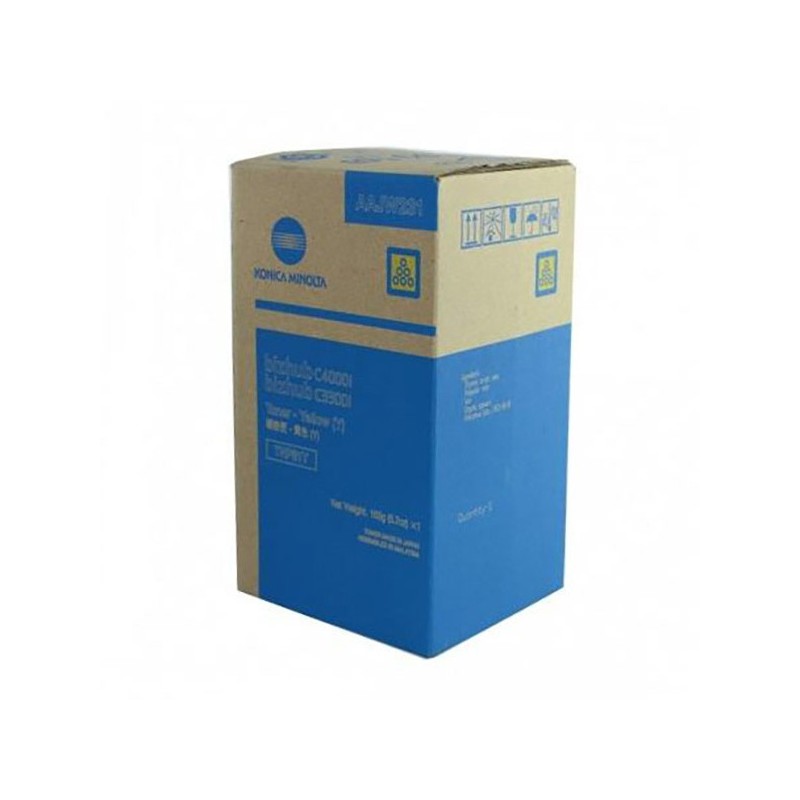 Konica Minolta oryginalny toner AAJW251, yellow, 9000s, TNP-81Y, Konica Minolta Bizhub C3300i, C4000i, O - 1