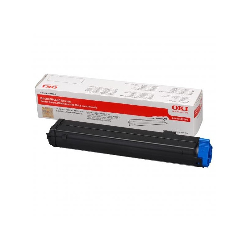 OKI oryginalny toner 43502302, black, 3000s, OKI B4400, n, 4600, n, PS, nPS, O - 1