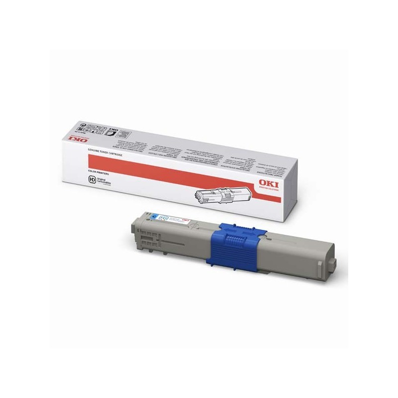 OKI oryginalny toner 44469724, cyan, 5000s, OKI C510, 530, O - 1