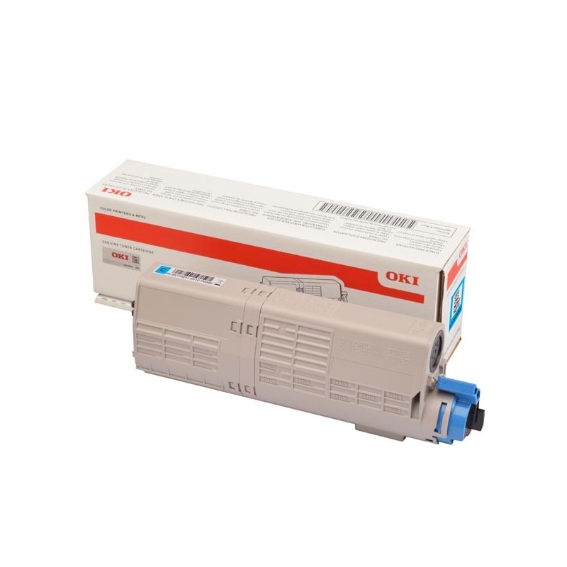 OKI oryginalny toner 46490607, cyan, 6000s, OKI C532, MC573, O - 1