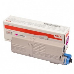 OKI oryginalny toner 46490606, magenta, 6000s, OKI C532, MC573, O - 1