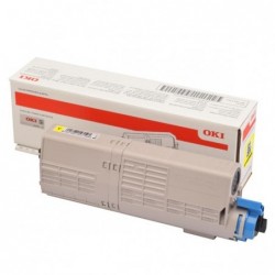 OKI oryginalny toner 46490605, yellow, 6000s, OKI C532, MC573, O - 1