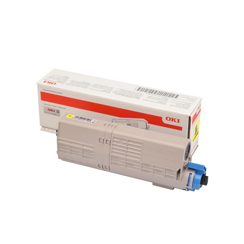 OKI oryginalny toner 46490605, yellow, 6000s, OKI C532, MC573, O - 1