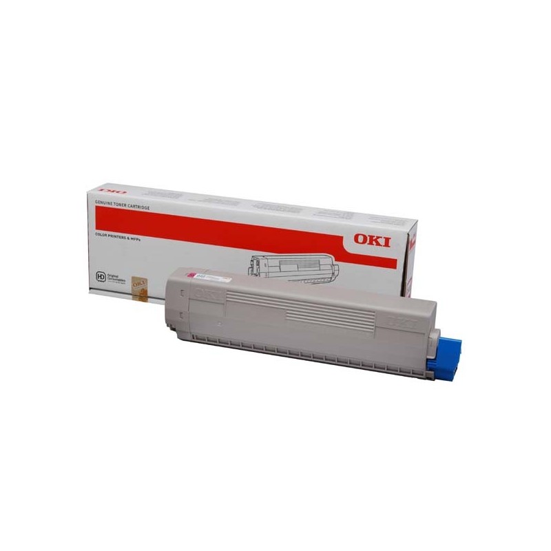OKI oryginalny toner 44844614, magenta, 7300s, OKI C822, O - 1