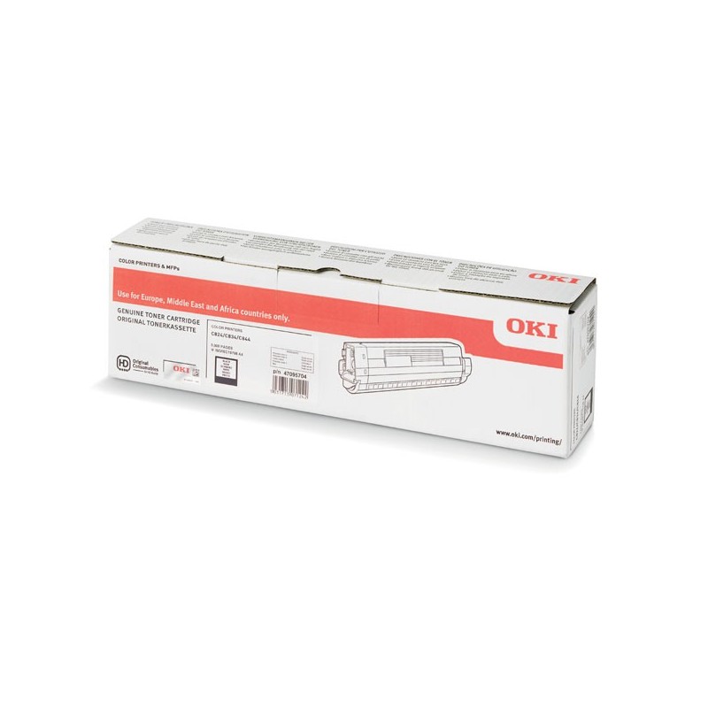 OKI oryginalny toner 47095704, black, 5000s, OKI C824, 834, 844, O - 1