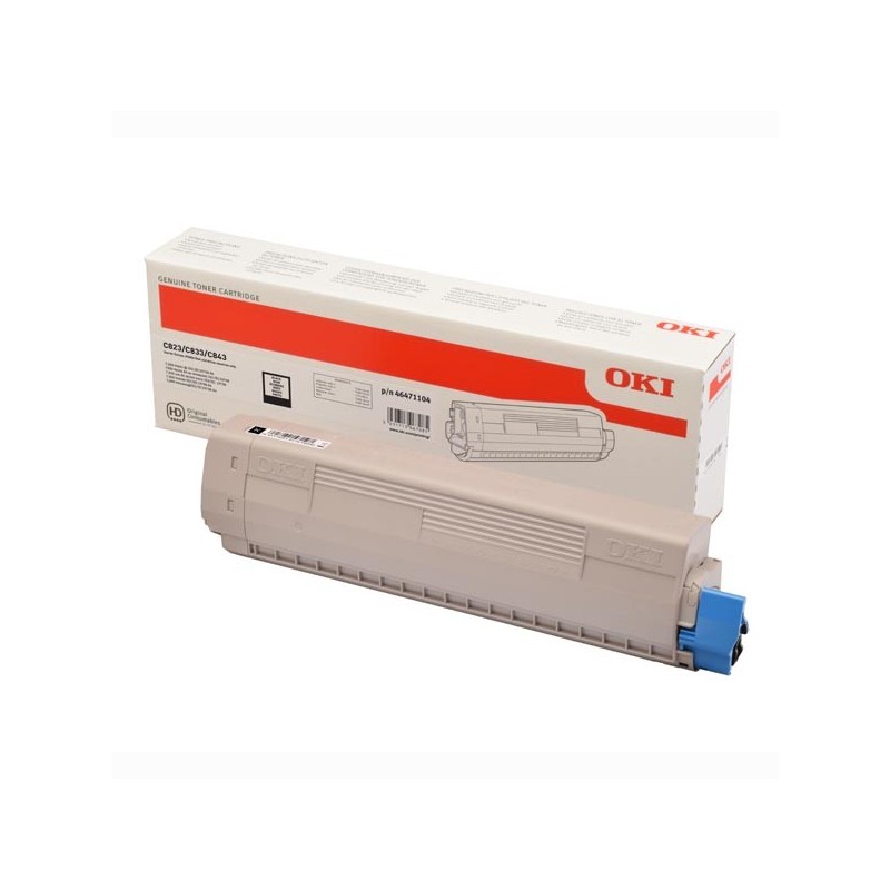 OKI oryginalny toner 46471104, black, 7000s, OKI C823, C833, C843, O - 1