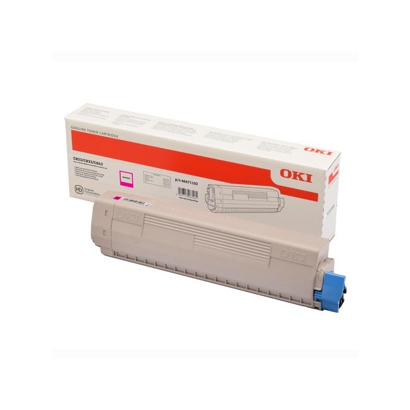 OKI oryginalny toner 46471102, magenta, 7000s, OKI C823, C833, C843, O - 1