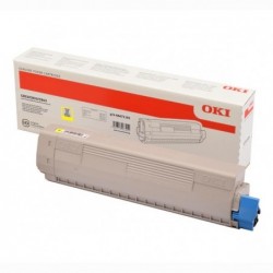 OKI oryginalny toner 46471101, yellow, 7000s, OKI C823, C833, C843, O - 1
