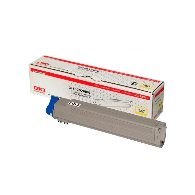OKI oryginalny toner 42918913, yellow, 15000s, OKI C9600, C9800, C9650, C9850, MFP, O - 1