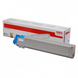 OKI oryginalny toner 43837131, cyan, 22000s, OKI C9655, O - 1