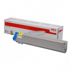 OKI oryginalny toner 43837129, yellow, 22000s, OKI C9655, O - 1