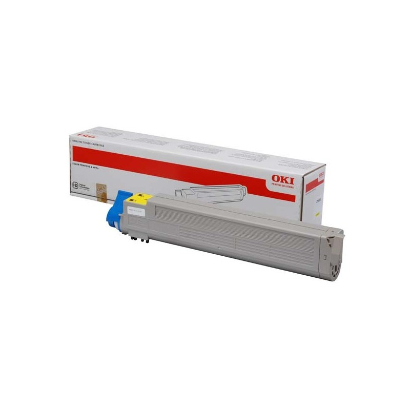 OKI oryginalny toner 43837129, yellow, 22000s, OKI C9655, O - 1