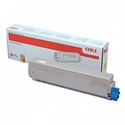 OKI oryginalny toner 45862837, yellow, 7300s, OKI MC853, MC873, O - 1
