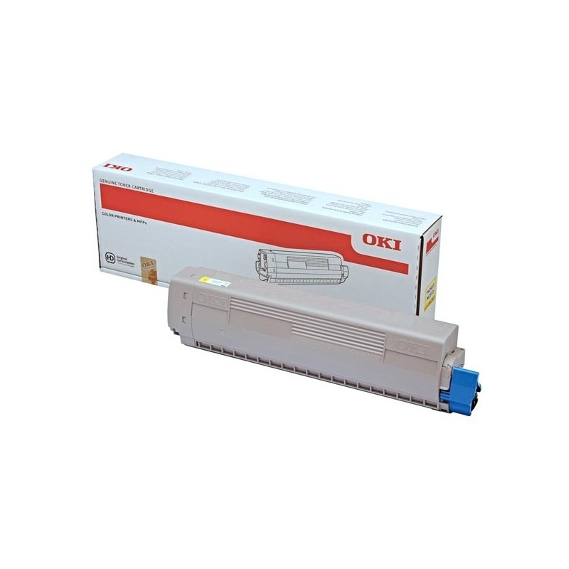 OKI oryginalny toner 45862837, yellow, 7300s, OKI MC853, MC873, O - 1