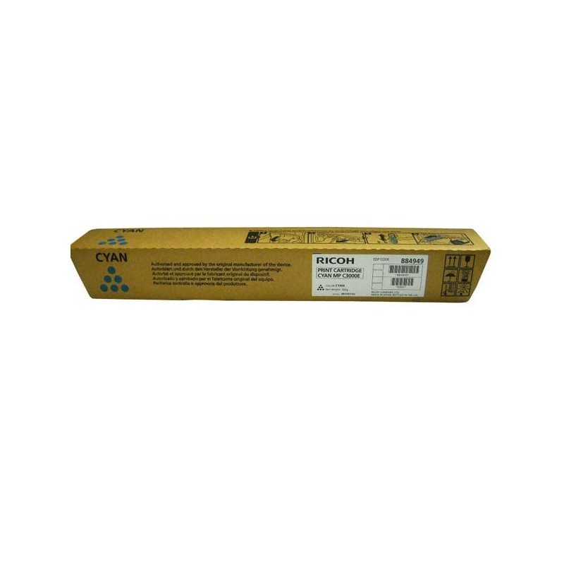 Ricoh oryginalny toner 888643, 884949, 842033, cyan, 15000s, Ricoh MPC 2000, 2500, AD, 3000, AD, O - 1