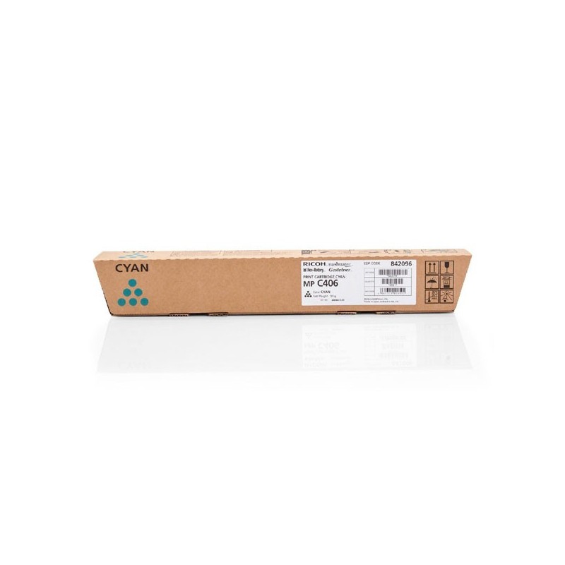 Ricoh oryginalny toner 842096, cyan, 6000s, Ricoh Aficio MP C306, MP 307, MP C406, O - 1