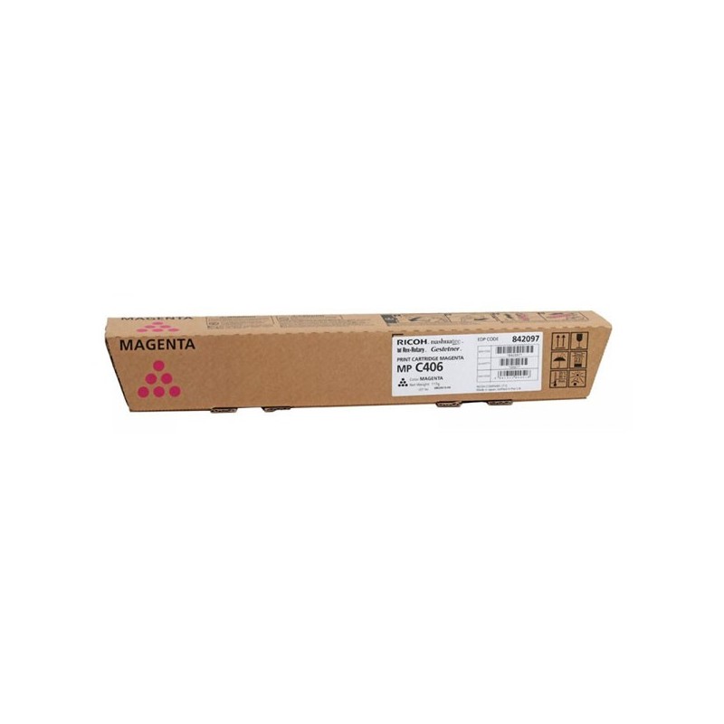 Ricoh oryginalny toner 842097, magenta, 6000s, Ricoh Aficio MP C306, MP C307, MP C406, O - 1