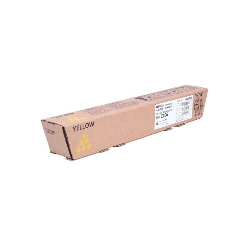 Ricoh oryginalny toner 842098, yellow, 6000s, Ricoh Aficio MP C306, MP C307, MP C406, O - 1