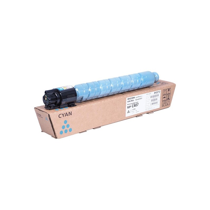Ricoh oryginalny toner 842208, cyan, 8000s, 842212, Ricoh Aficio MP C407, O - 1