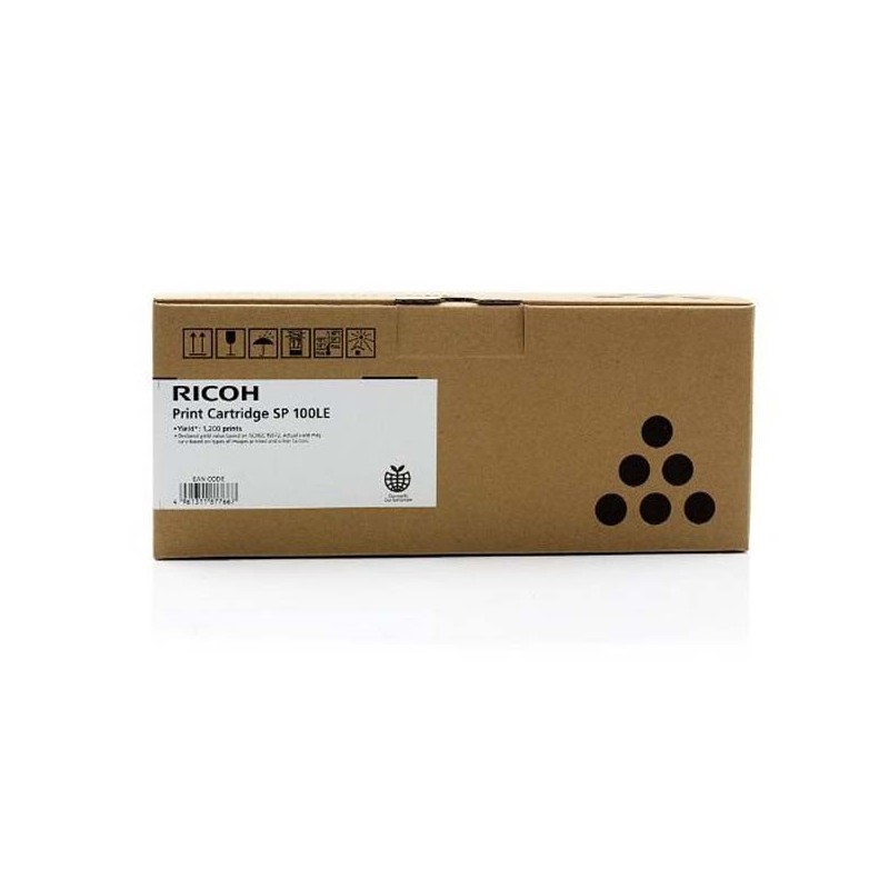 Ricoh oryginalny toner 407166, black, 1200s, 407166, Ricoh  Aficio SP100, SP100E, SP100SUe, O - 1