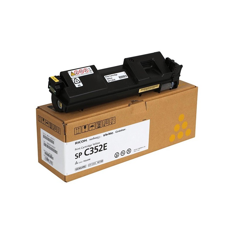 Ricoh oryginalny toner 408218, yellow, 9000s, 407386, Ricoh SP C352, O - 1