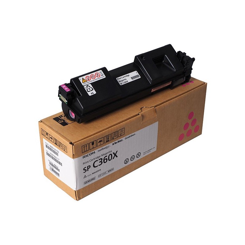 Ricoh oryginalny toner 408252, magenta, 9000s, Ricoh SPC360X, SPC361, O - 1
