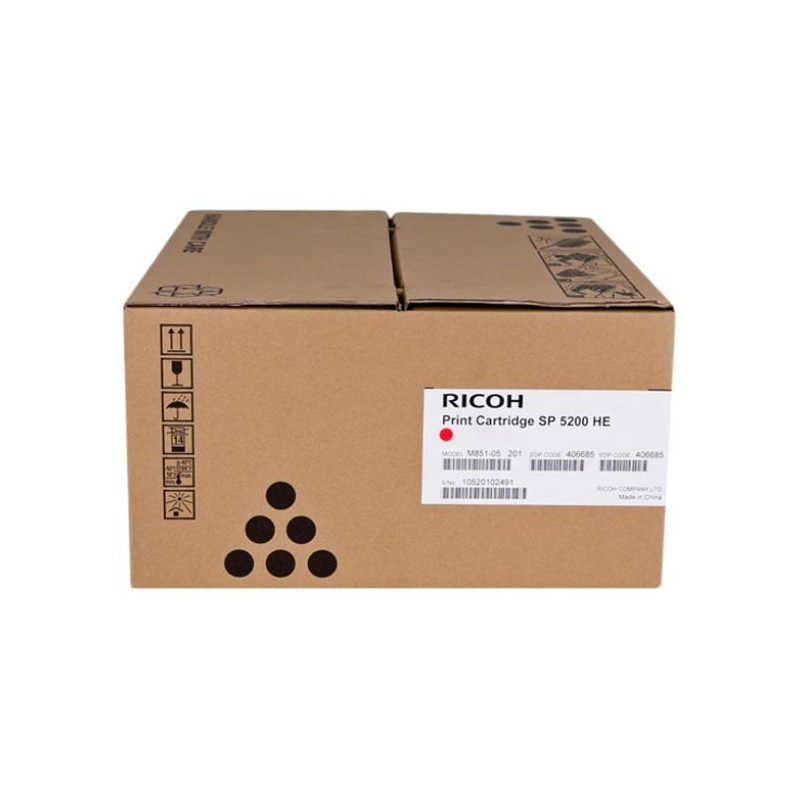 Ricoh oryginalny toner 406685, 821229, black, 25000s, Ricoh SP5200HC, SP5200DN, O - 1