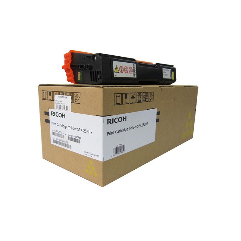 Ricoh oryginalny toner 407719, 407656, yellow, 6000s, Ricoh Aficio SPC 252DN,SPC252SF, O - 1