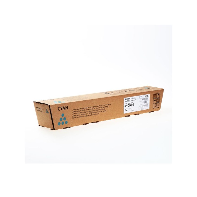 Ricoh oryginalny toner 821262, cyan, 22500s, Ricoh SPC 840DN, 842DN, O - 1
