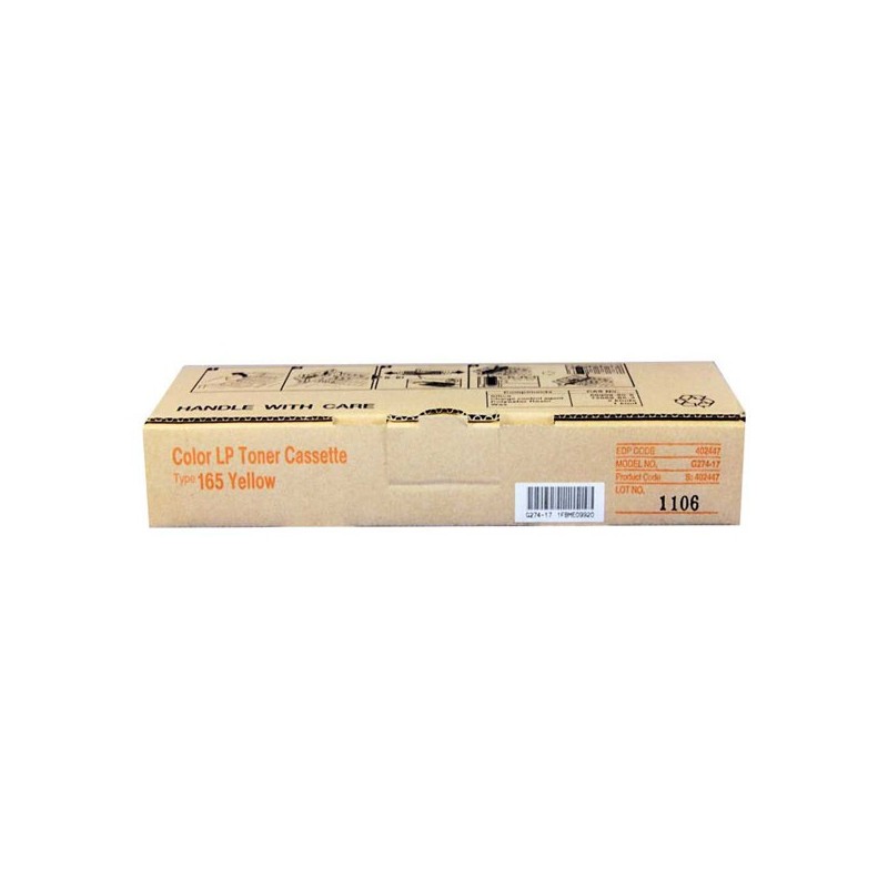 Ricoh oryginalny toner 402447, yellow, 6000s, Typ 165, high capacity, Ricoh Aficio 3500N, DN, O - 1