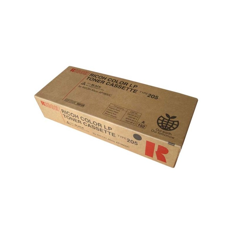 Ricoh oryginalny toner 885406, black, 20000s, Typ 205, Ricoh Aficio AP 3800C, MF, CL 7000, MF, 550g, O - 1