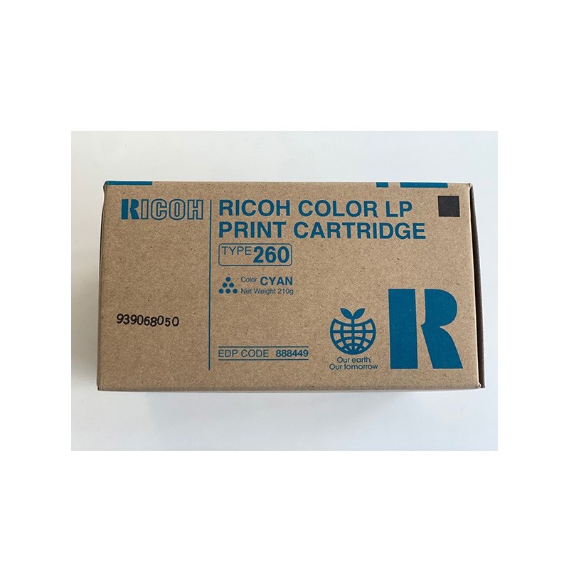 Ricoh oryginalny toner 888449, cyan, 10000s, Typ 260, Ricoh Aficio CL 7200, 7300, O - 1