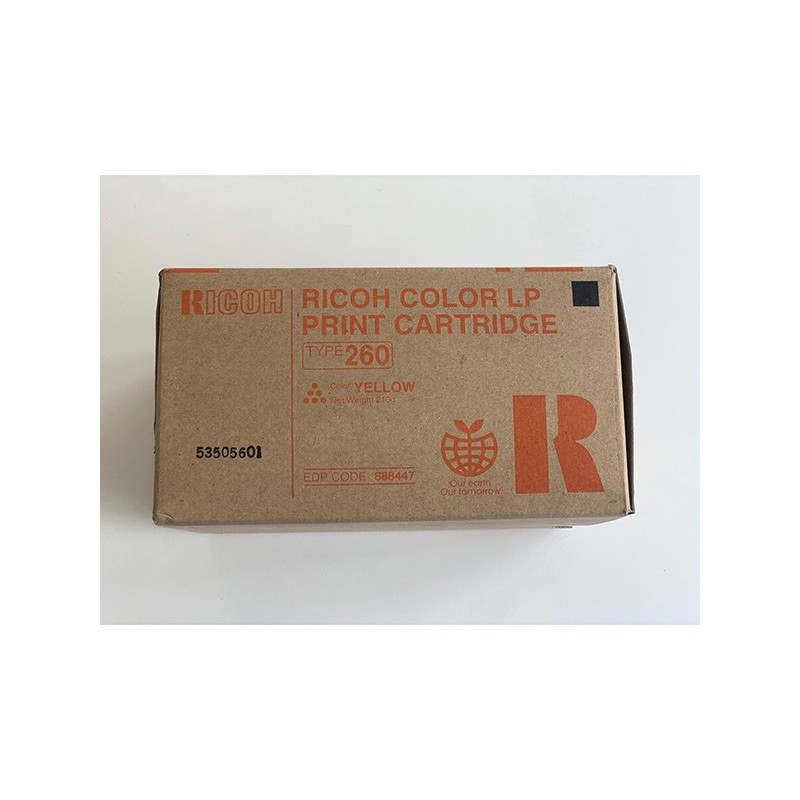 Ricoh oryginalny toner 888447, yellow, 10000s, Typ 260, Ricoh Aficio CL 7200, 7300, O - 1
