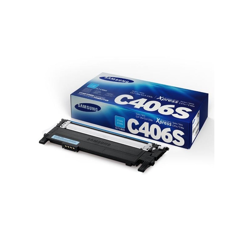 HP oryginalny toner ST984A, CLT-C406S, cyan, 1000s, C406S, Samsung CLP-360, 365, CLX-3300, 3305, Xpress C-410, 460, O - 1