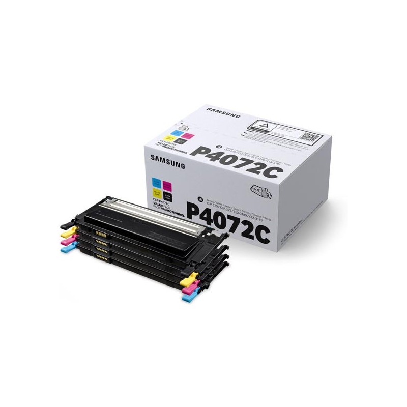 HP oryginalny toner SU382A, CLT-P4072C, CMYK, 1500, 3*1000s, P4072C, 4 pack, Samsung CLX-3180, CLX-3185, CLX-3186, O - 1